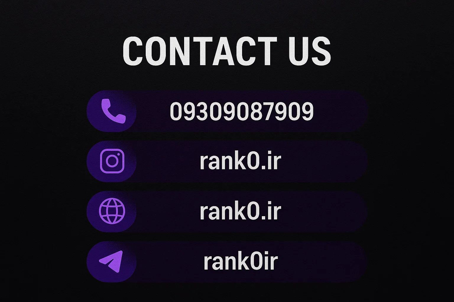 اطلاعات تماس شرکت رنک صفر